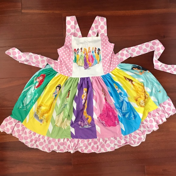 Princess Belle Aurora Rapunzel cute twirl dress - Picture 2 of 6